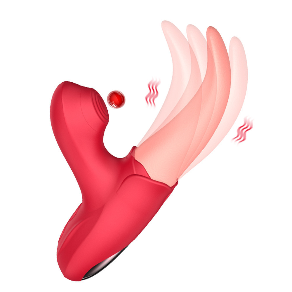 Zungenbewegender G-Punkt- & Klitorissauger-Vibrator
