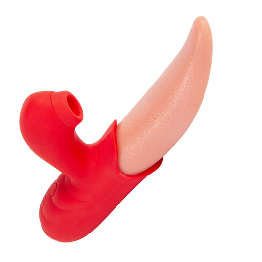 Zungenbewegender G-Punkt- & Klitorissauger-Vibrator
